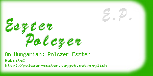 eszter polczer business card